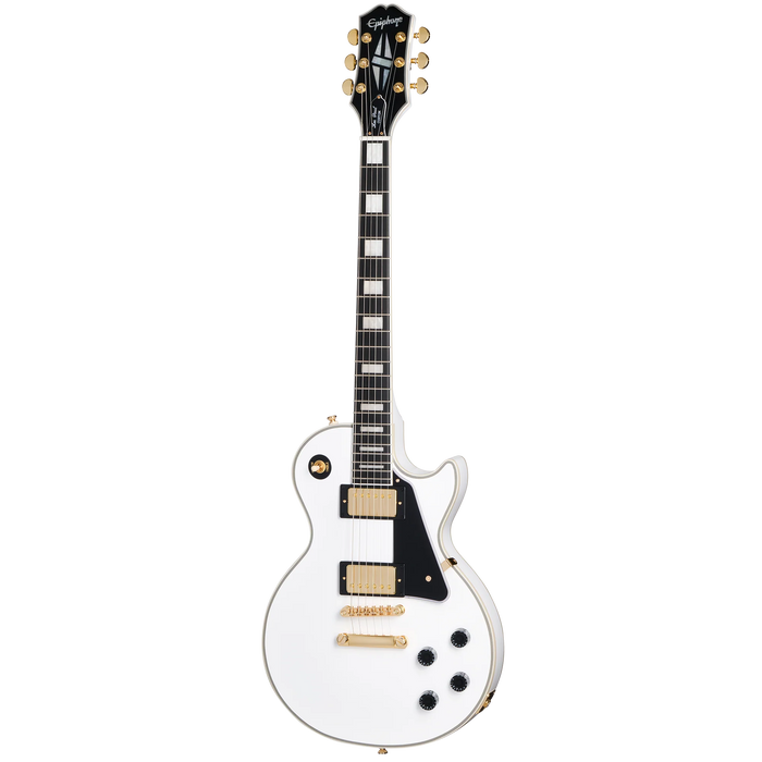 Epiphone Les Paul Custom Electric Guitar w/Gigbag, Alpine White