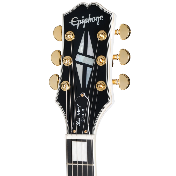 Epiphone Les Paul Custom Electric Guitar w/Gigbag, Alpine White