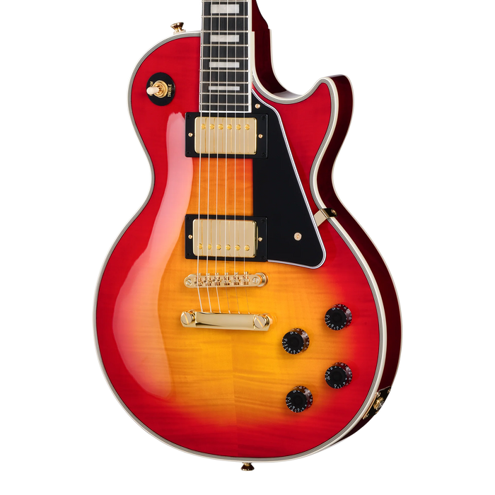 Epiphone Les Paul Custom Electric Guitar w/Gigbag, Heritage Cherry Sunburst