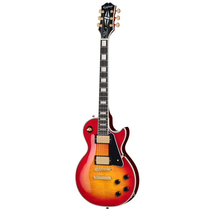 Epiphone Les Paul Custom Electric Guitar w/Gigbag, Heritage Cherry Sunburst