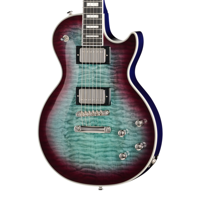 Epiphone SG Custom Modern Figured Electric Guitar, Blueberry Burst