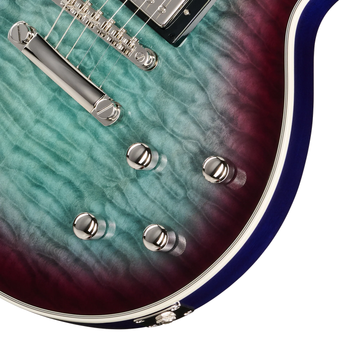 Epiphone SG Custom Modern Figured Electric Guitar, Blueberry Burst