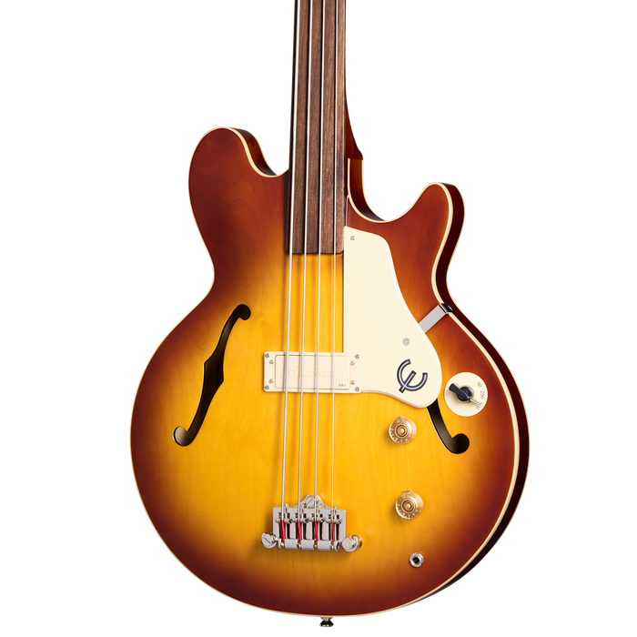 Epiphone Jack Casady Fretless, Aged Royal Tan
