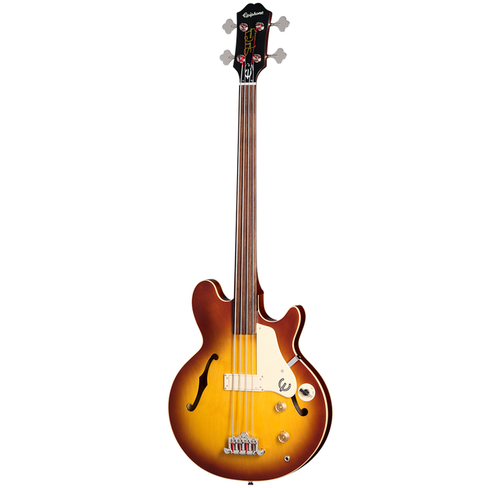 Epiphone Jack Casady Fretless, Aged Royal Tan