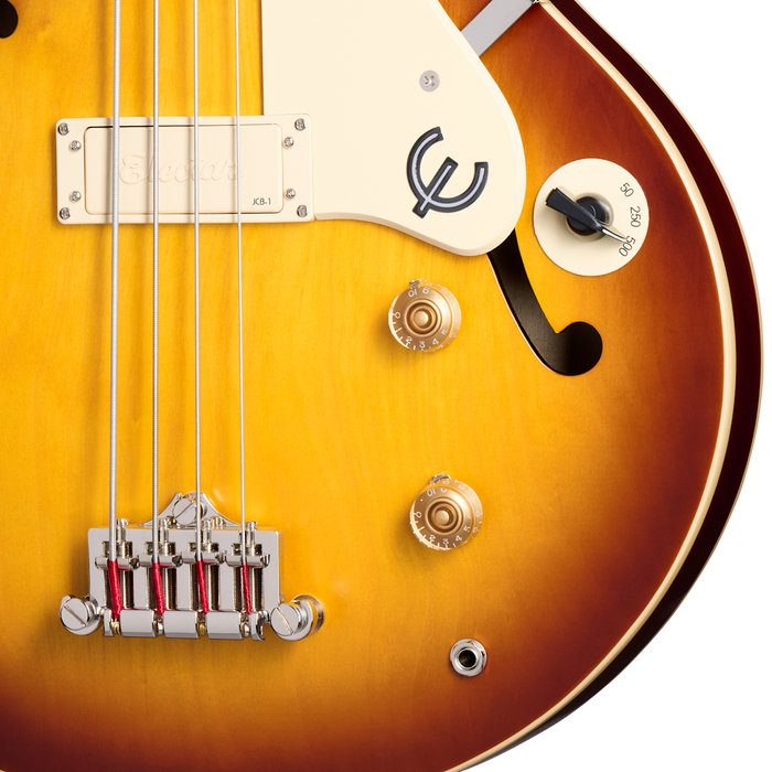 Epiphone Jack Casady Fretless, Aged Royal Tan