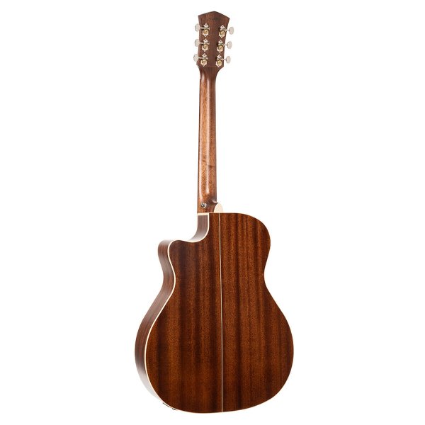 Cort ESSENCE-GA4-NSG Essence Series Grand Auditorium Acoustic Guitar, Natural Semi Gloss