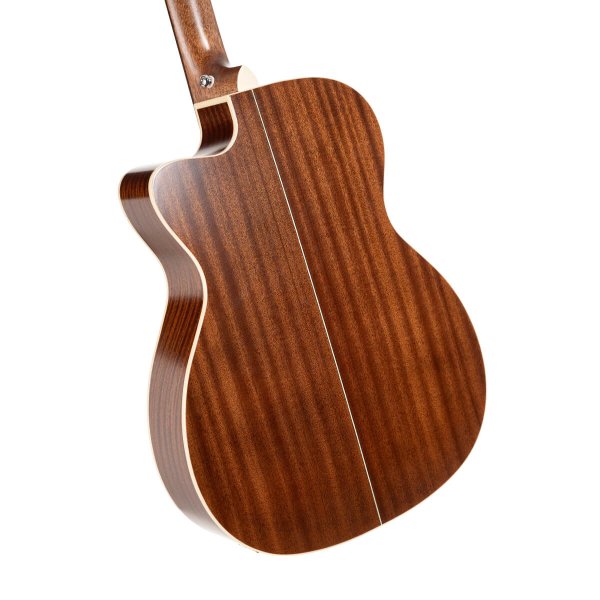 Cort ESSENCE-OC4-BTSG Essence Series OM Cutaway Acoustic Guitar, Black Top Semi Gloss