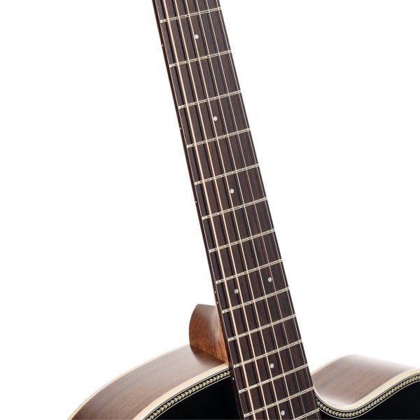 Cort ESSENCE-OC4-BTSG Essence Series OM Cutaway Acoustic Guitar, Black Top Semi Gloss