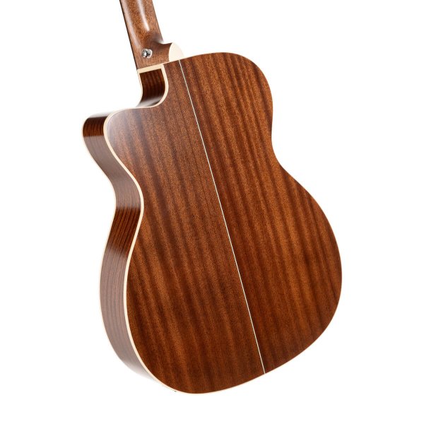 Cort ESSENCE-OC4-NSG Essence Series OM Cutaway Acoustic Guitar, Natural Semi Gloss