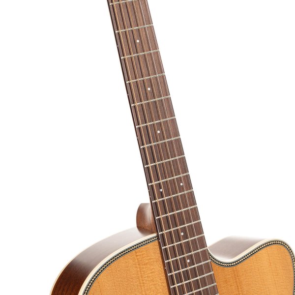 Cort ESSENCE-OC4-NSG Essence Series OM Cutaway Acoustic Guitar, Natural Semi Gloss