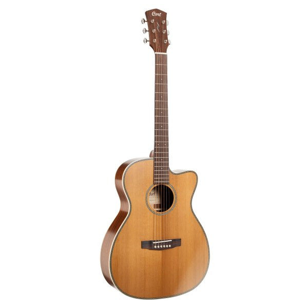 Cort ESSENCE-OC4-NSG Essence Series OM Cutaway Acoustic Guitar, Natural Semi Gloss