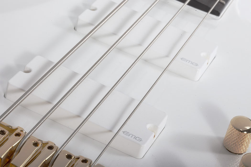 Schecter FREEZESICLE-4 4-String Electric Bass, Metallic White