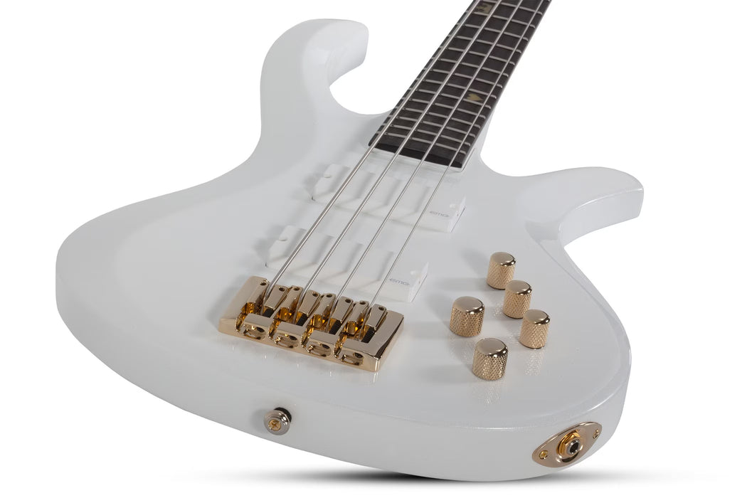 Schecter FREEZESICLE-4 4-String Electric Bass, Metallic White