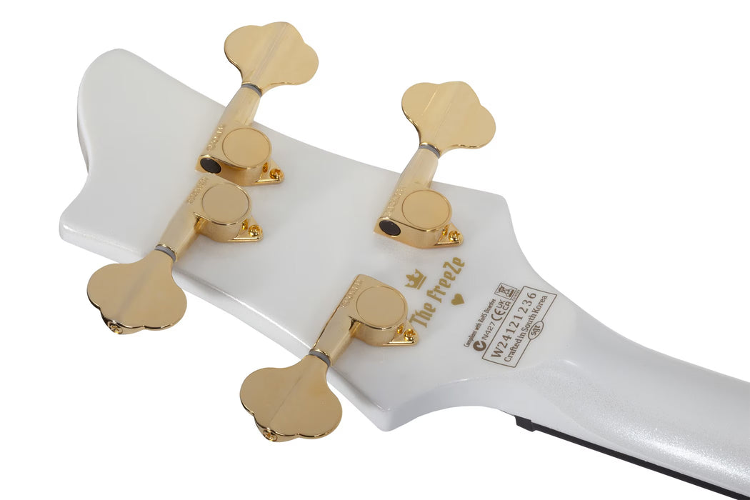 Schecter FREEZESICLE-4 4-String Electric Bass, Metallic White