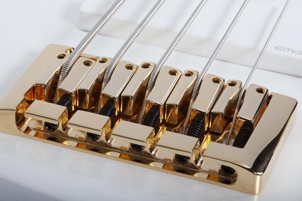 Schecter FREEZESICLE-5 5-String Electric Bass, Metallic White