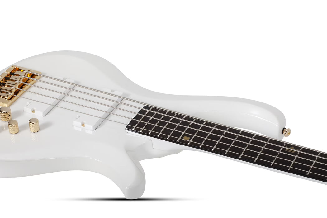 Schecter FREEZESICLE-5 5-String Electric Bass, Metallic White