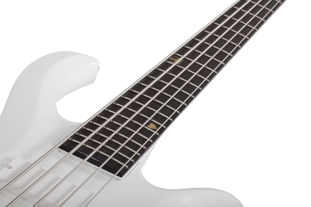 Schecter FREEZESICLE-5 5-String Electric Bass, Metallic White