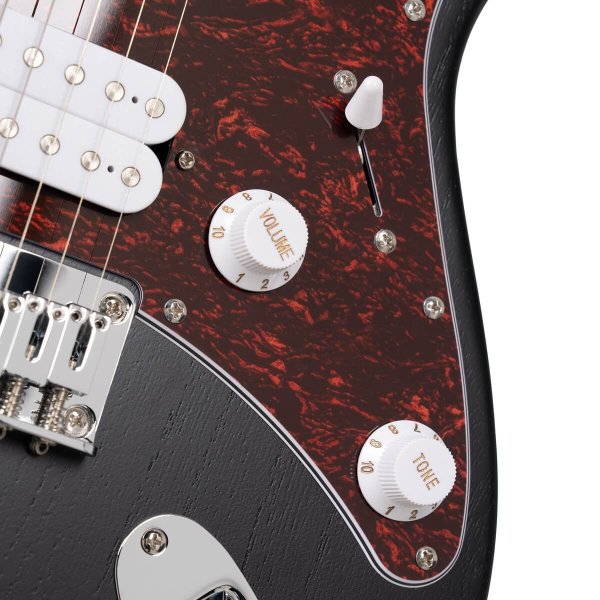 Cort G100-HH-OPB G Series Electric H-H Double Cutaway, Open Pore Black