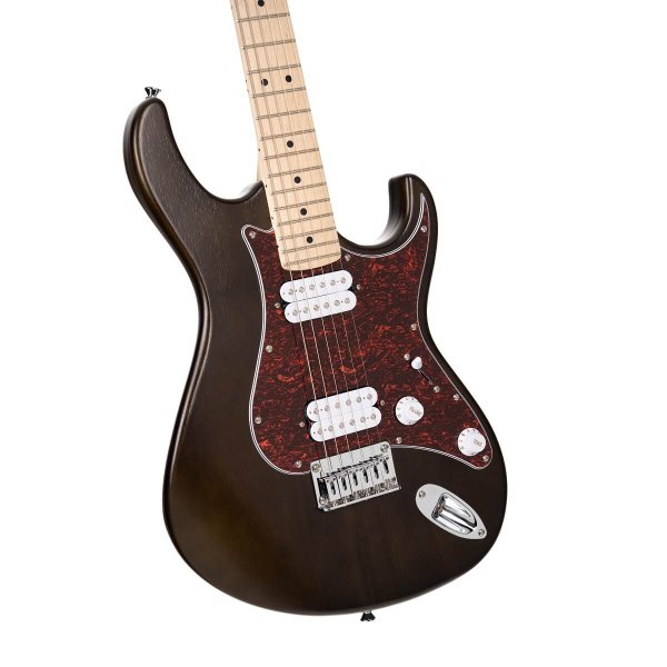 Cort G100-HH-OPW G Series Electric H-H Double Cutaway, Open Pore Walnut