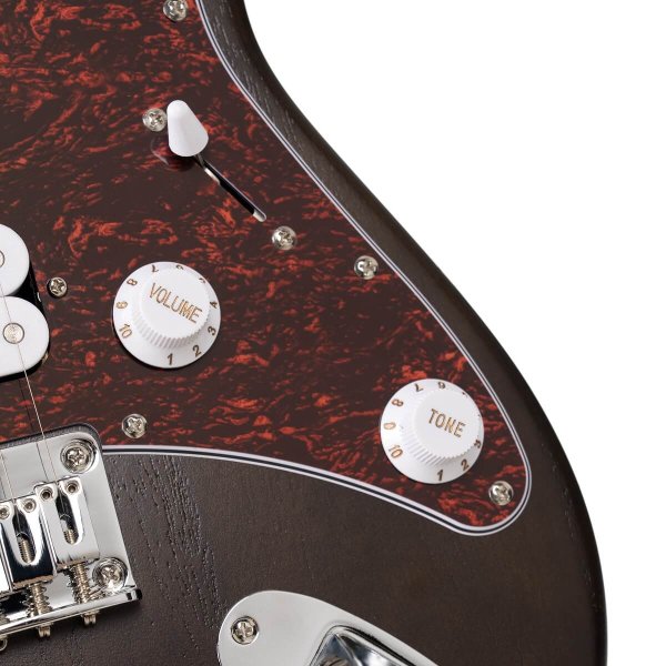 Cort G100-HH-OPW G Series Electric H-H Double Cutaway, Open Pore Walnut