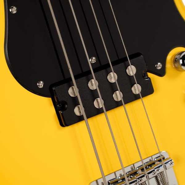 Cort GB-SHORTSCALE-YC GB Series Short Scale 4 String Bass, Yellow Crush