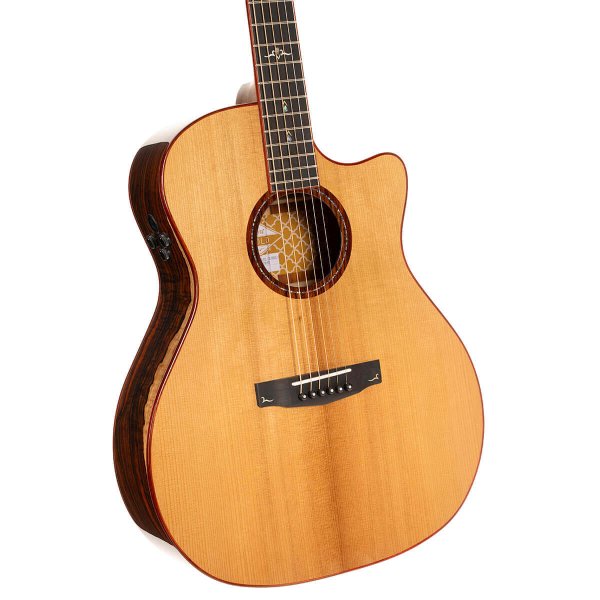 Cort GOLD-A10-CASE-NAT Gold Series A10 Cocobolo Acoustic-Electric Guitar w/Case
