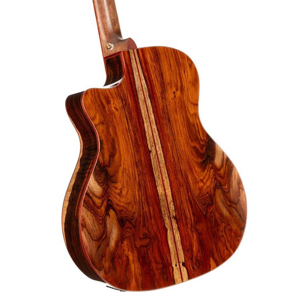 Cort GOLD-A10-CASE-NAT Gold Series A10 Cocobolo Acoustic-Electric Guitar w/Case