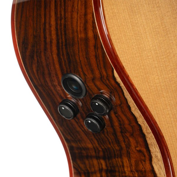Cort GOLD-A10-CASE-NAT Gold Series A10 Cocobolo Acoustic-Electric Guitar w/Case