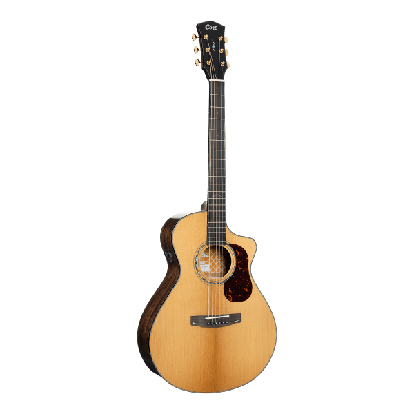 Cort GOLD-MC6-OVANGKOL-NAT Gold Series MC6 Ovangkol Acoustic-Electric Cutaway, Natural Gloss