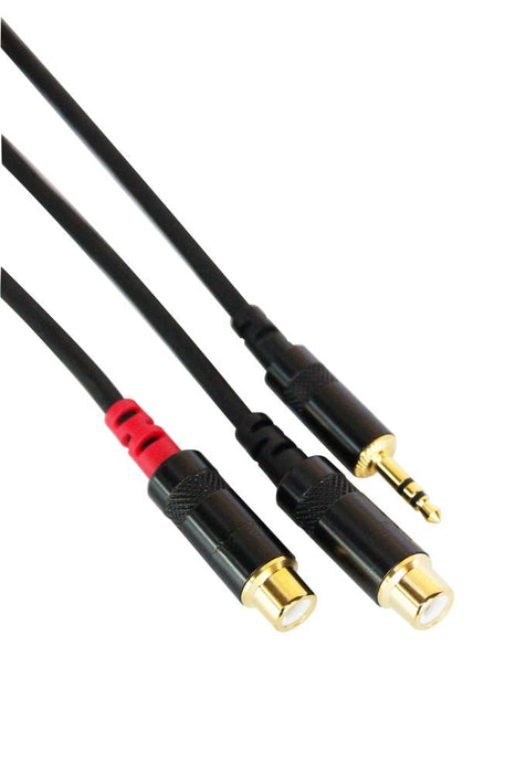 Digiflex - Cable 1/8'' Stereo à 2 RCA, 10'