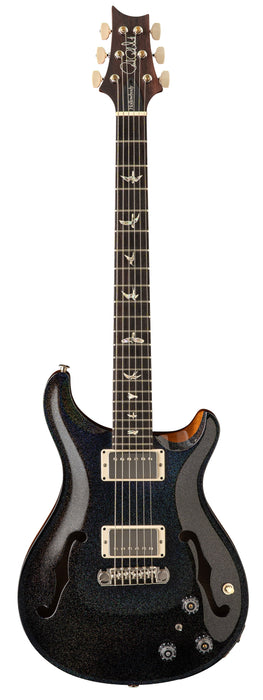 PRS Hollowbody II Piezo, Black Rainbow Holoflake Top, Back & Binding (Natural Sides)
