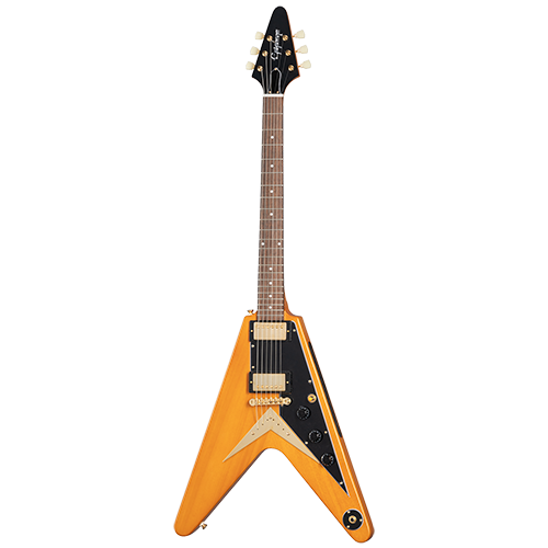 Epiphone コリーナV Epiphone Korina Flying V Black Pickguard w/Case for Sale in Canada