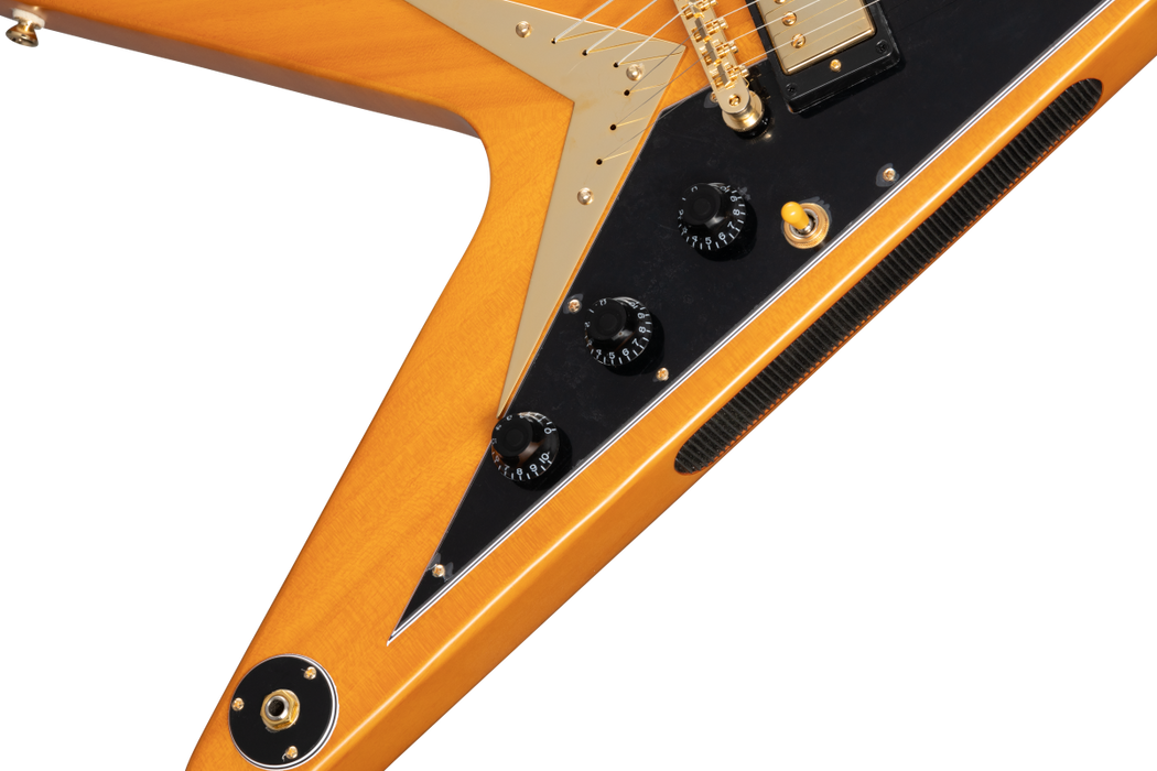 Epiphone Korina Flying V Black Pickguard w/Case