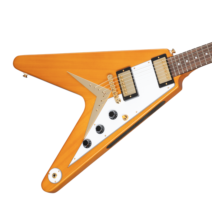 Epiphone Korina Flying V White Pickguard W/Case