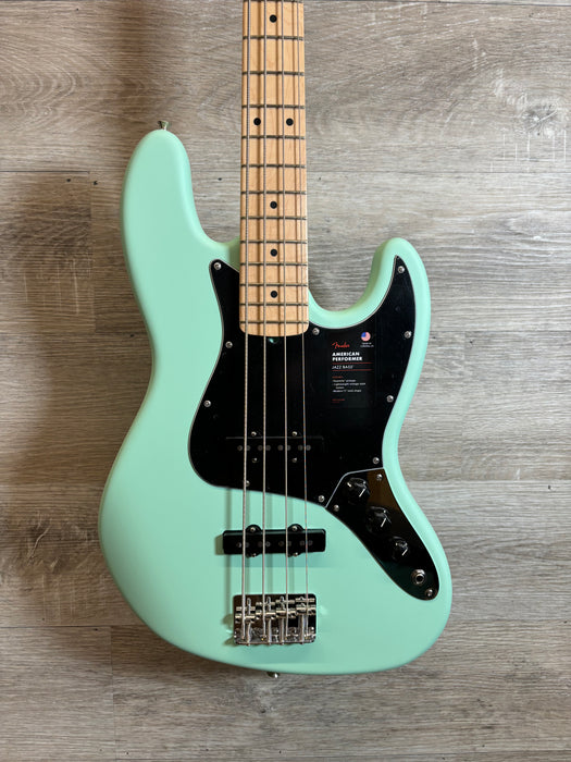 Fender American Performer Jazz Bass Satin Surf Green - B Stock