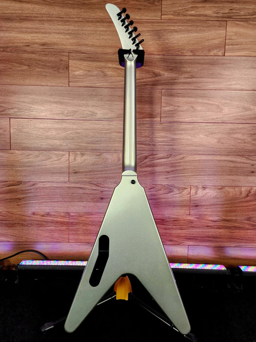 Gibson Dave Mustaine Signature Flying V EXP, Silver Metallic - Used