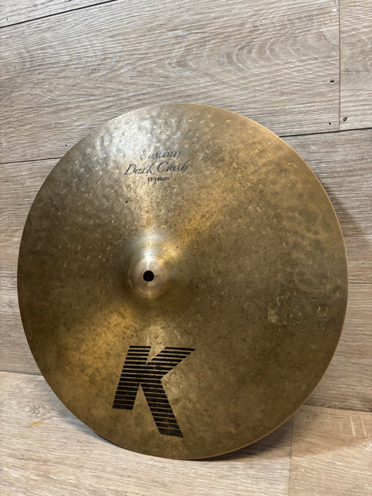 Zildjian 17" K Custom Dark Crash Cymbal - Used