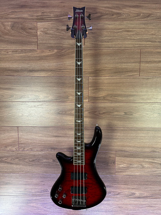 Schecter Stiletto Extreme 4 Black Cherry - Left Handed - Used