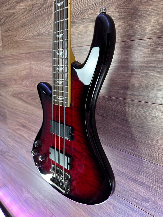 Schecter Stiletto Extreme 4 Black Cherry - Left Handed - Used