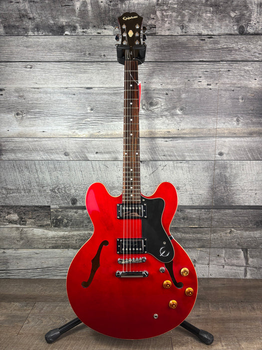 Epiphone ES-335 Dot Semi-Hollow Body - Cherry  - Used