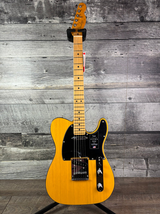 Fender American Ultra Maple Neck, w/hardshell case, Butterscotch Blonde - Used