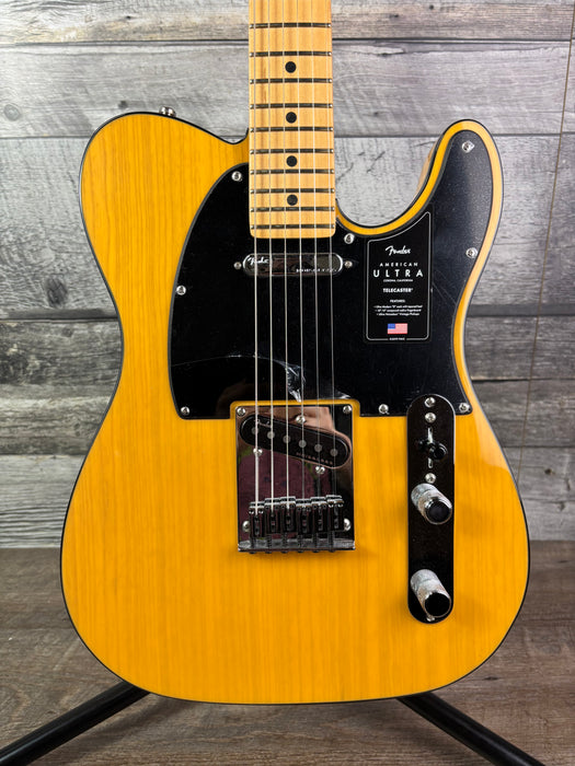 Fender American Ultra Maple Neck, w/hardshell case, Butterscotch Blonde - Used