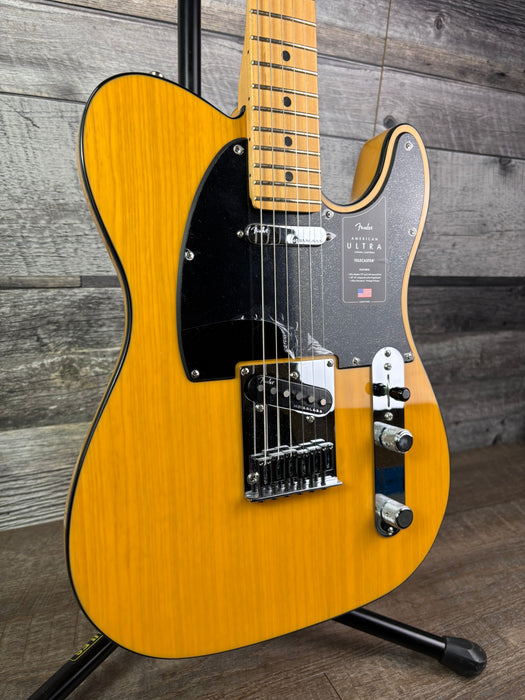 Fender American Ultra Maple Neck, w/hardshell case, Butterscotch Blonde - Used