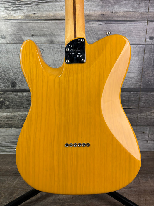 Fender American Ultra Maple Neck, w/hardshell case, Butterscotch Blonde - Used