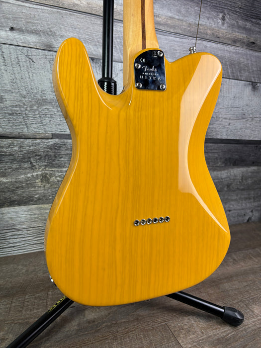 Fender American Ultra Maple Neck, w/hardshell case, Butterscotch Blonde - Used