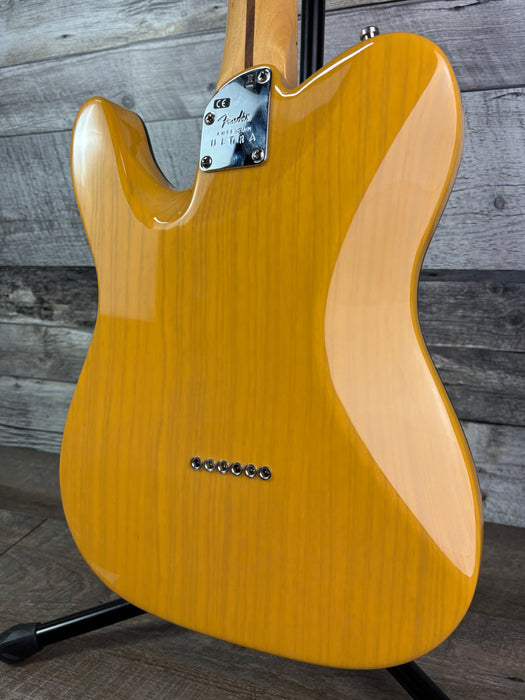 Fender American Ultra Maple Neck, w/hardshell case, Butterscotch Blonde - Used