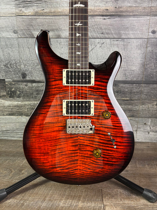 PRS SE Custom 24, Orange Tiger Smokeburst