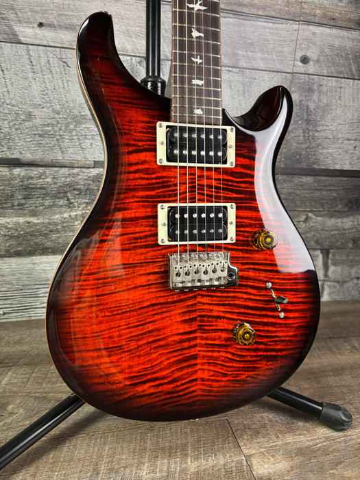 PRS SE Custom 24, Orange Tiger Smokeburst