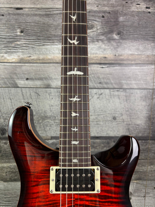PRS SE Custom 24, Orange Tiger Smokeburst