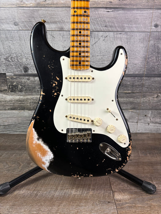 Fender Custom Shop 1956 Hardtail Stratocaster Heavy Relic, Black